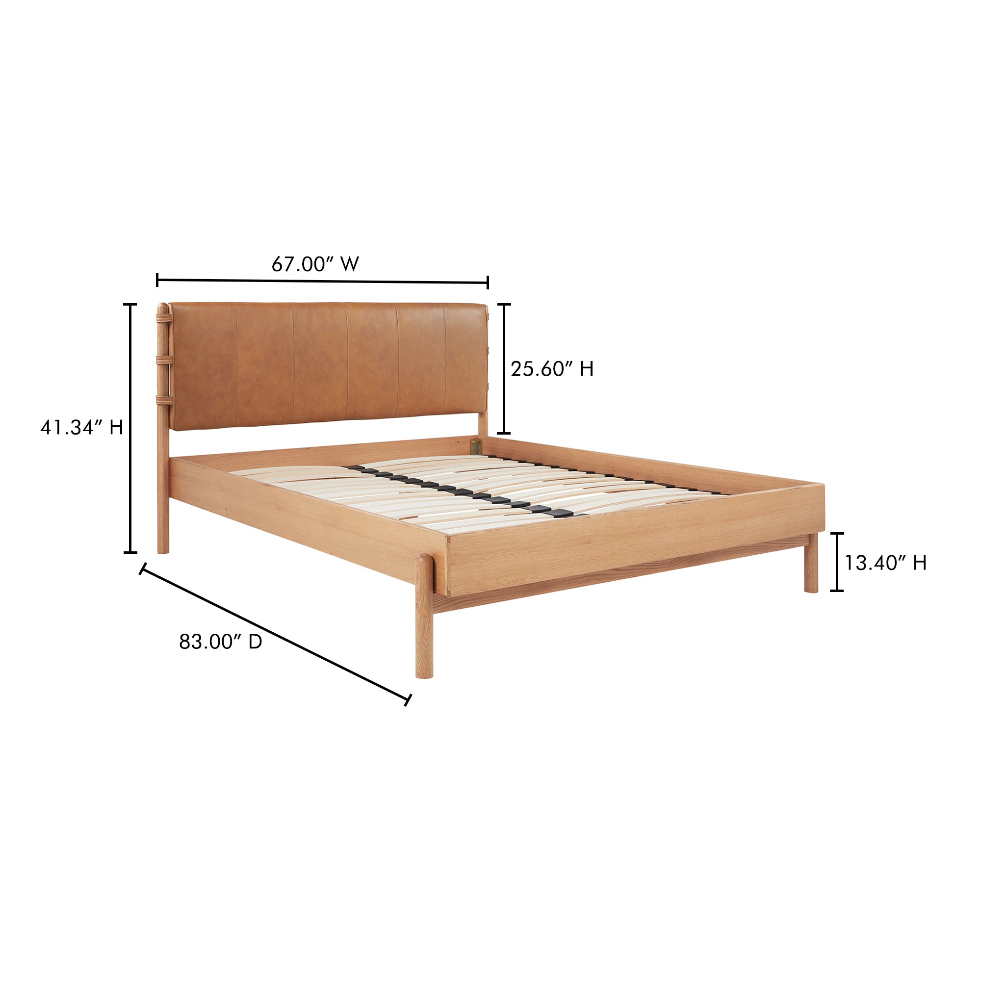 Moes Colby Queen Bed Brown YC-1045-24-0
