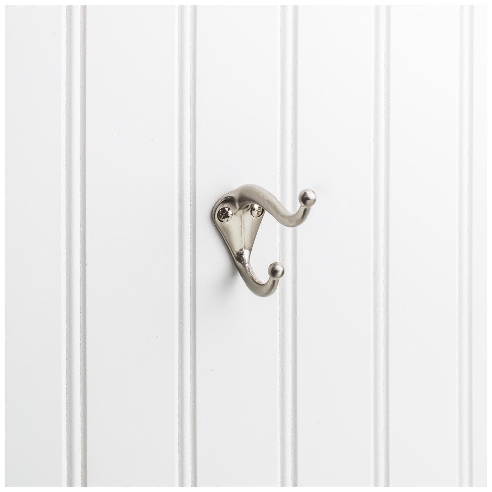 Hardware Resources 2-5/16" Traditional Double Prong Ball End Wall Mounted Hook