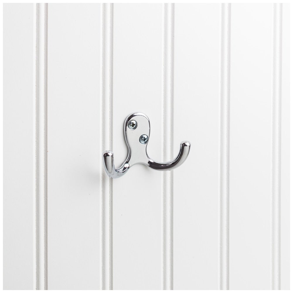 Hardware Resources 1-7/8" Sleek and Casual Double Prong Wall Mounted Hook