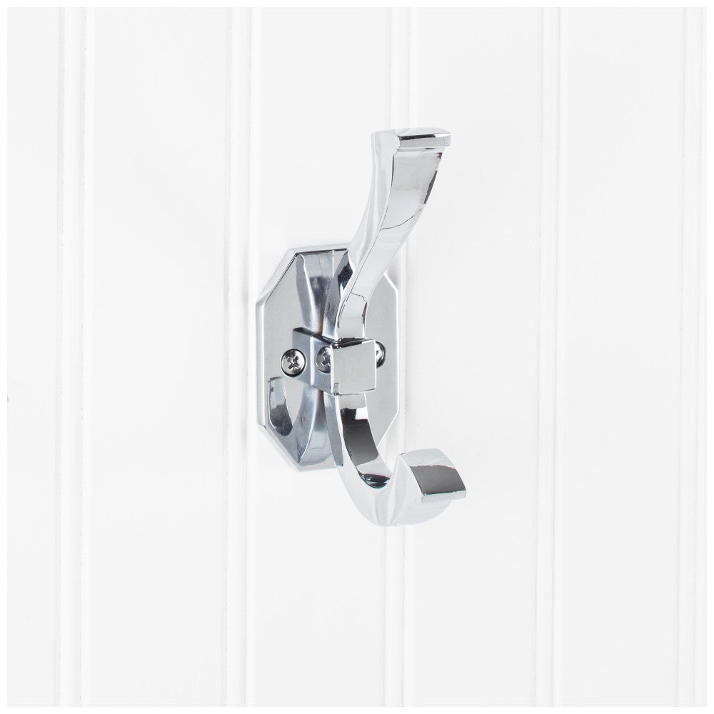 Hardware Resources 4-5/16" Emerald Double Prong Wall Mounted Hook