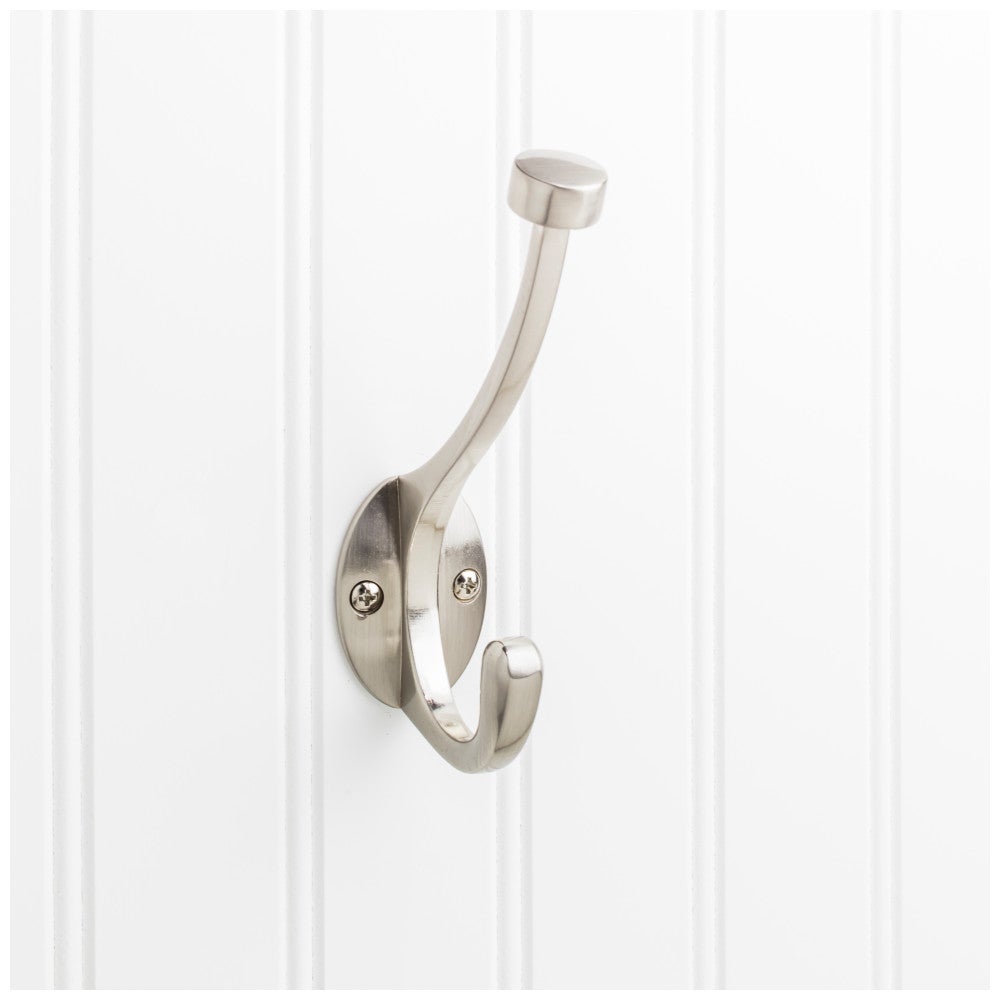 Hardware Resources 5-1/2" Pilltop Double Prong Wall Mounted Hook