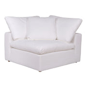 Moes Clay Corner Chair Cream White YJ-1000-05