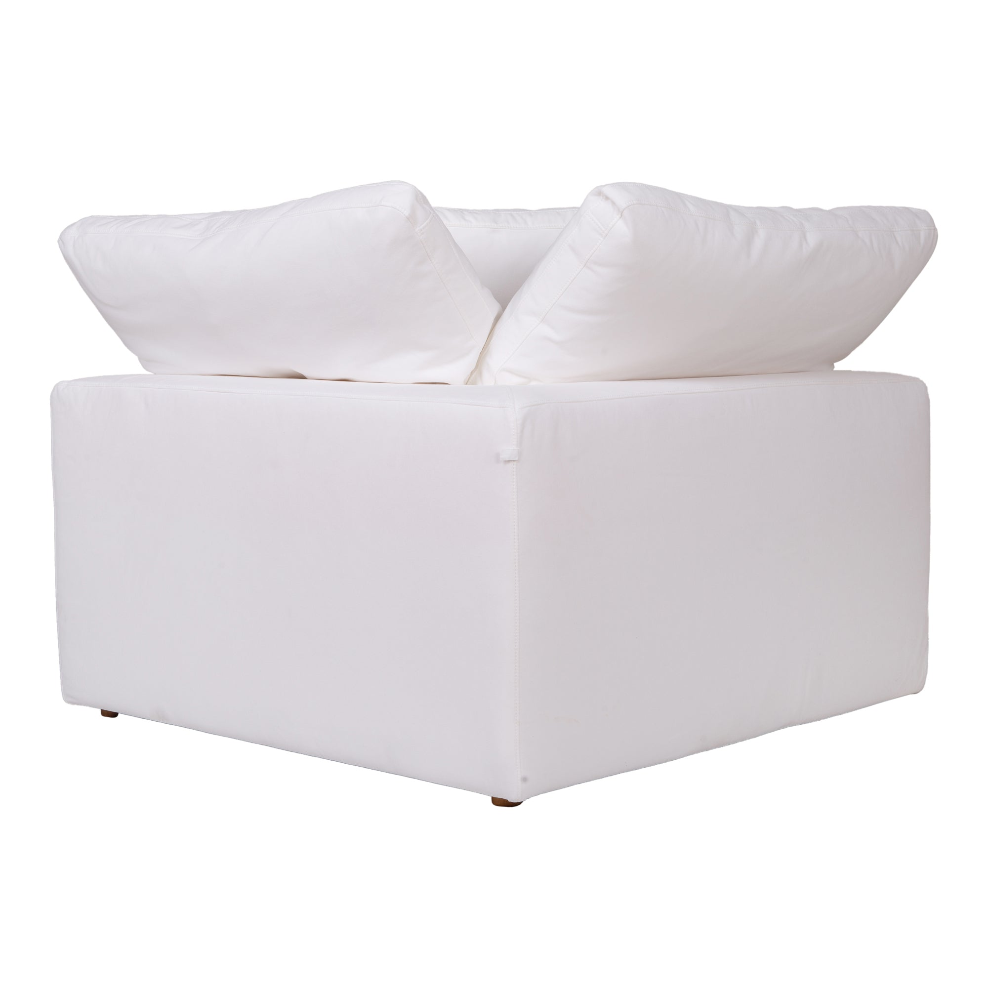 Moes Clay Corner Chair Cream White YJ-1000-05