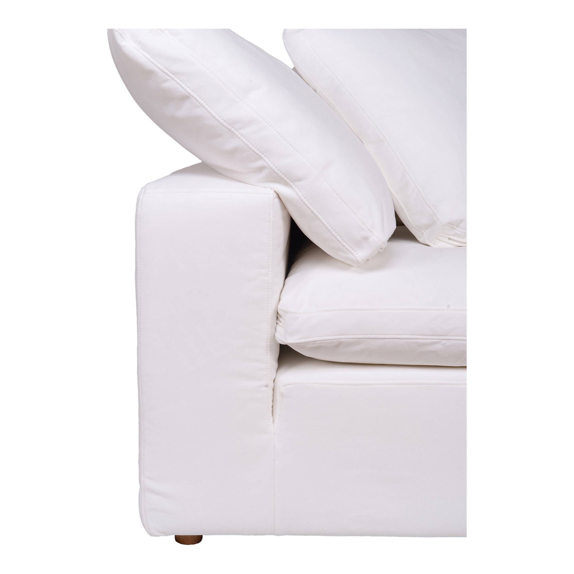 Moes Clay Corner Chair Cream White YJ-1000-05