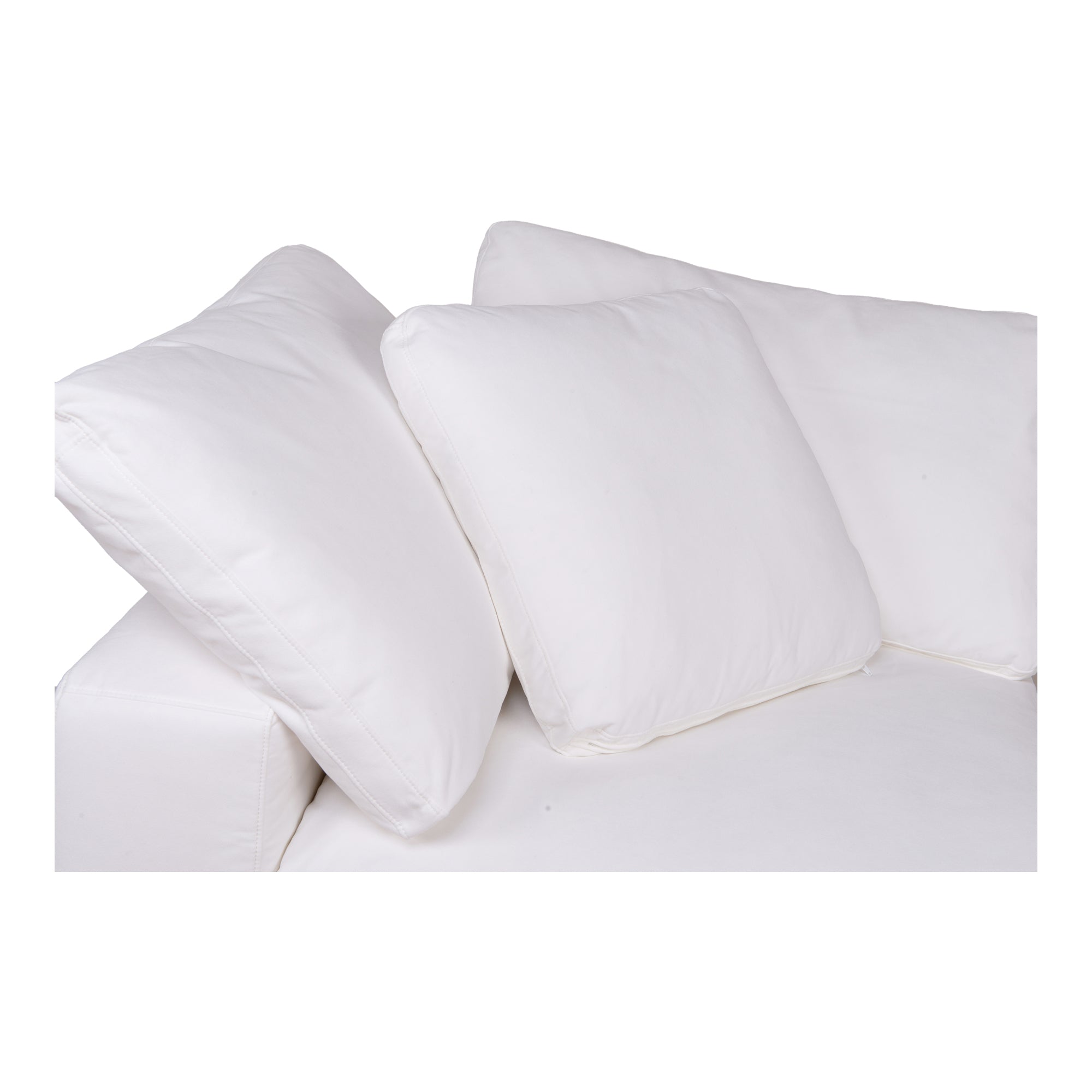Moes Clay Corner Chair Cream White YJ-1000-05