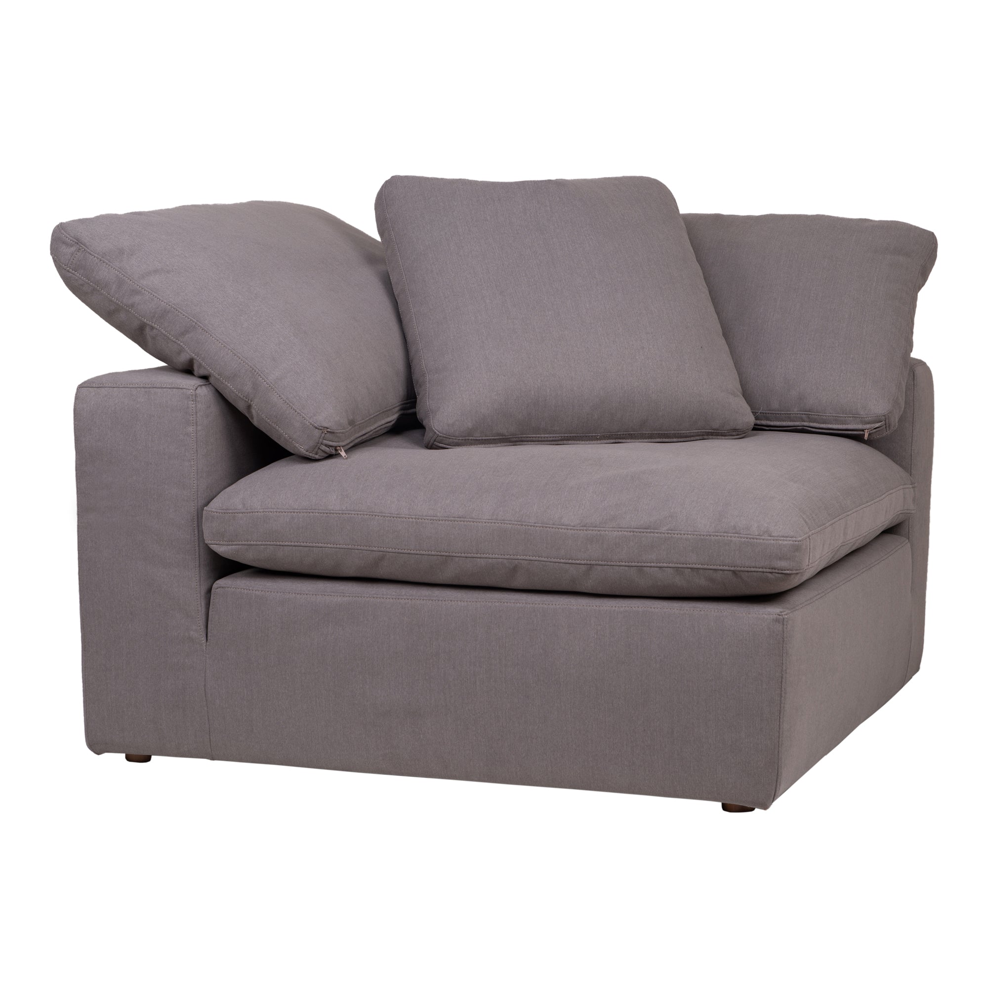 Moes Clay Corner Chair Light Grey YJ-1000-29