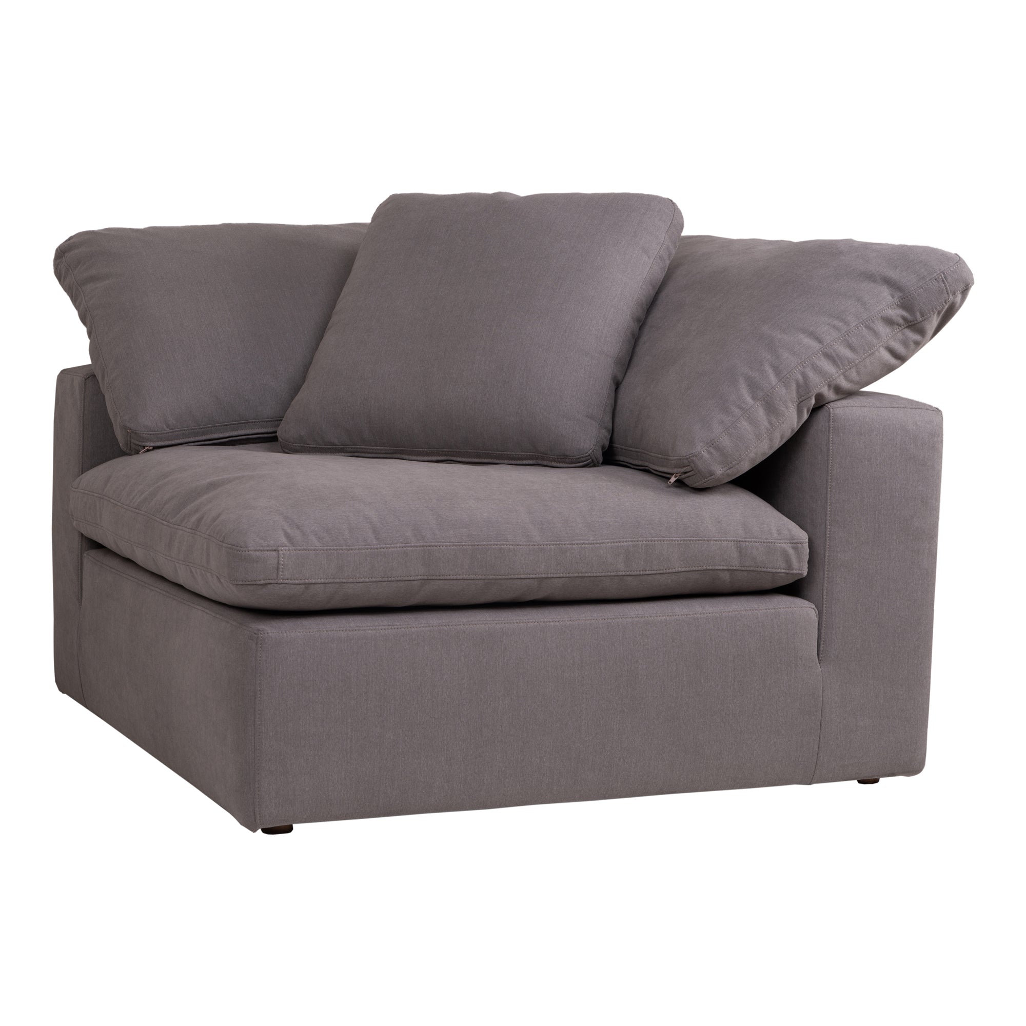 Moes Clay Corner Chair Light Grey YJ-1000-29