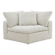 Moes Clay Corner Chair Coastside Sand YJ-1000-49
