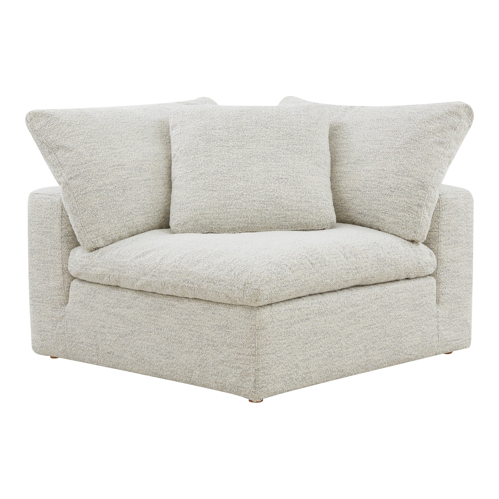 Moes Clay Corner Chair Coastside Sand YJ-1000-49