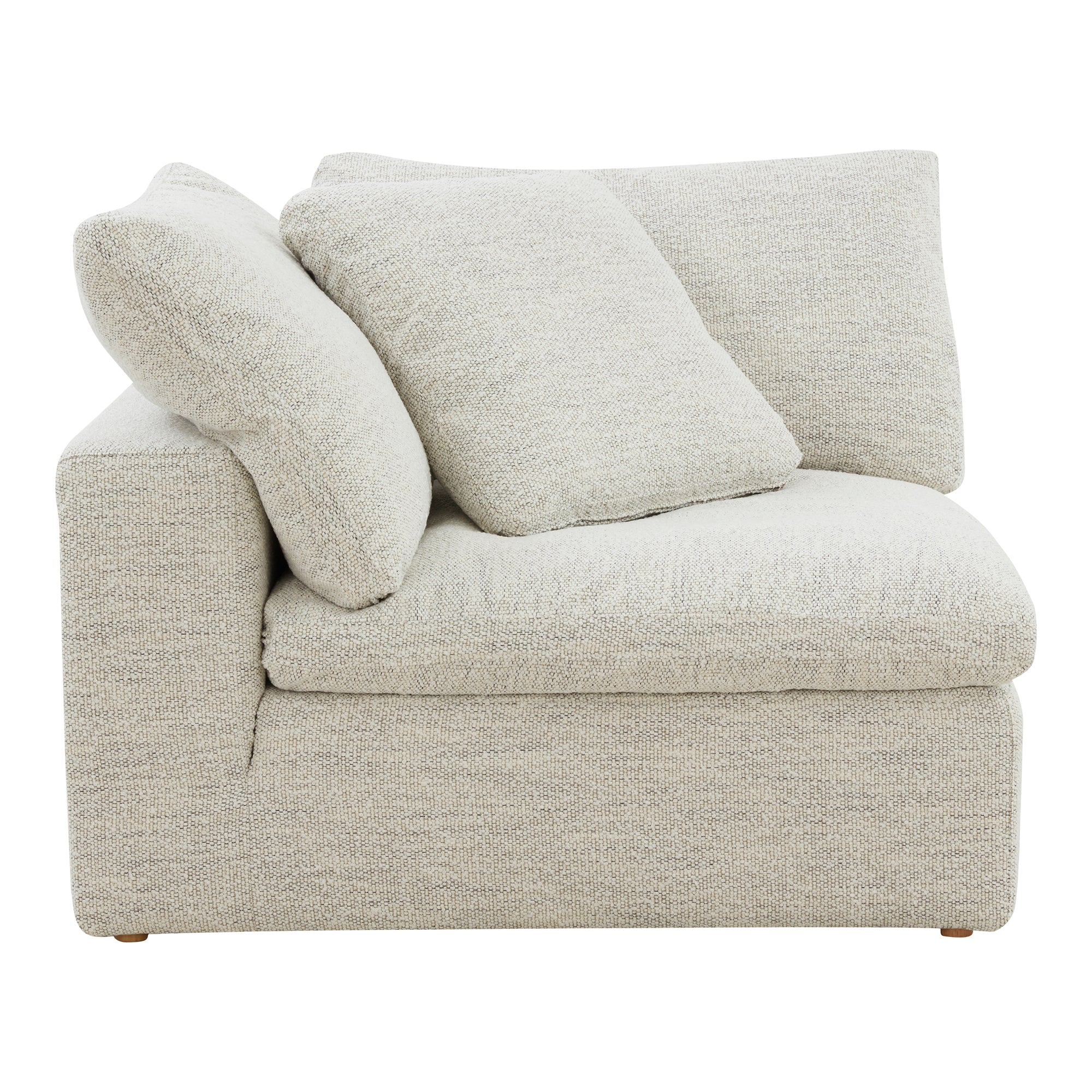 Moes Clay Corner Chair Coastside Sand YJ-1000-49