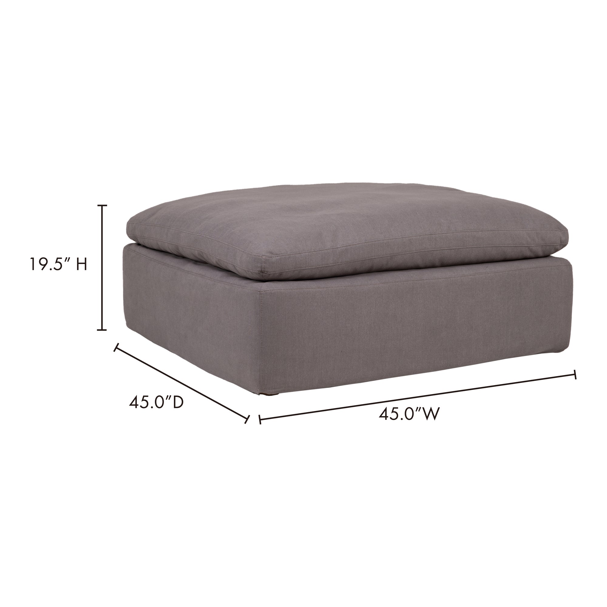 Moes Clay Ottoman Light Grey YJ-1002-29