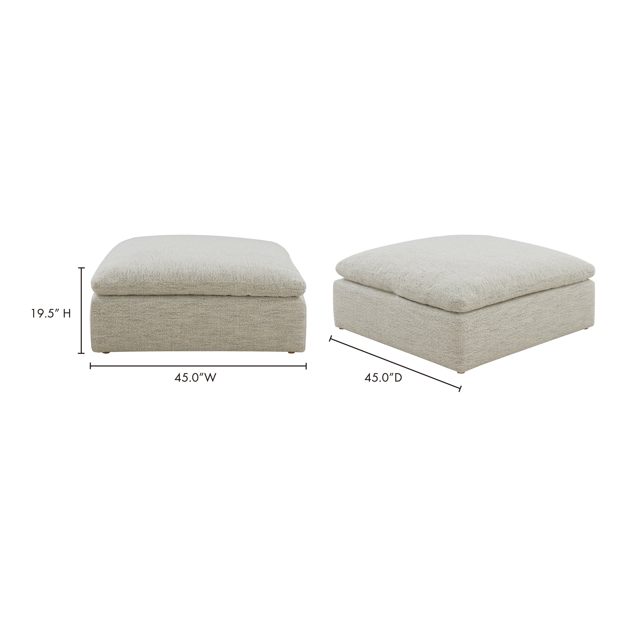 Moes Clay Ottoman Coastside Sand YJ-1002-49