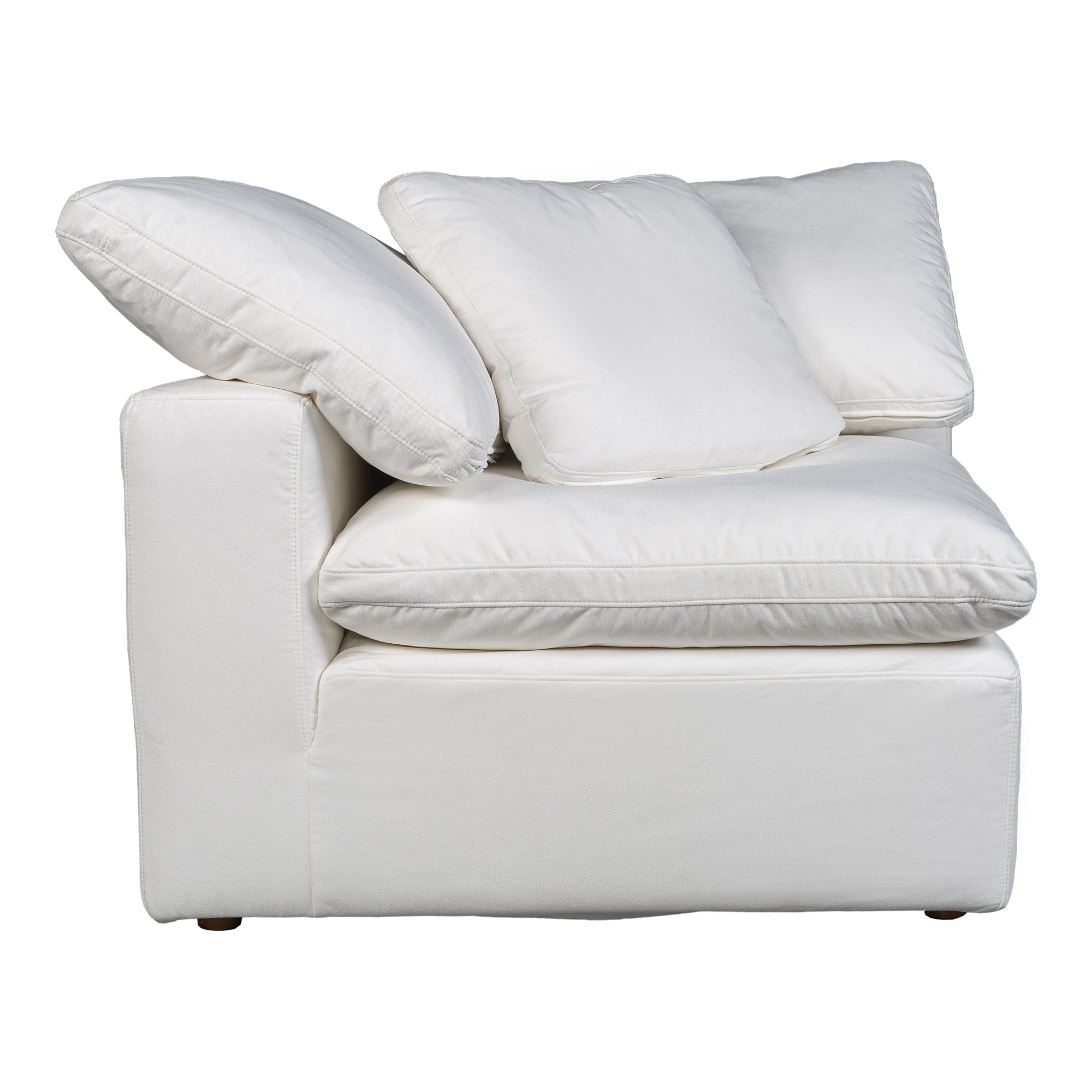 Moes Terra Condo Corner Chair Cream White YJ-1012-05