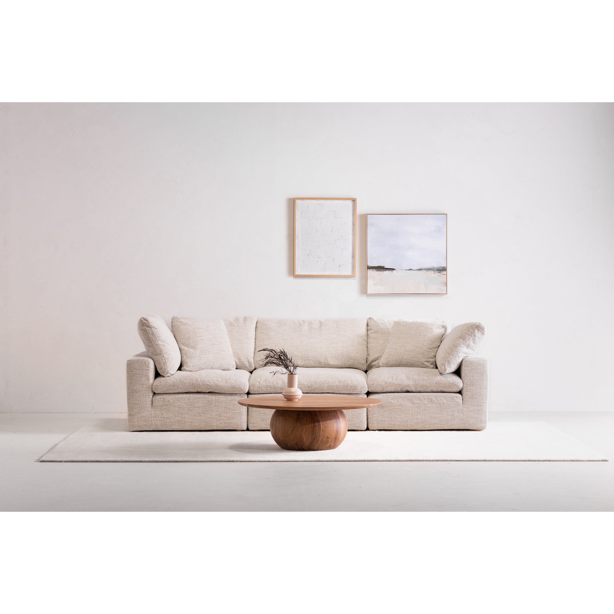 Moes Terra Condo Corner Chair Coastside Sand YJ-1012-49