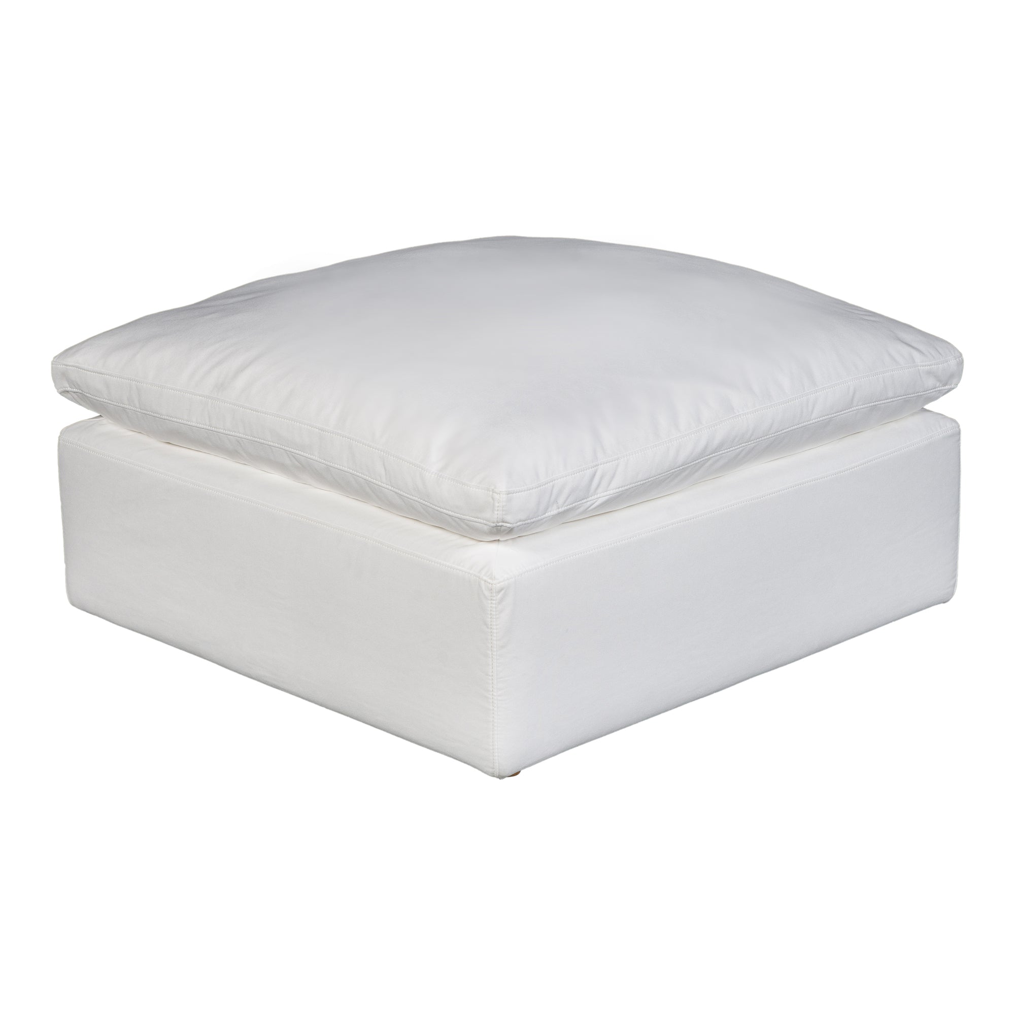 Moes Terra Condo Ottoman Cream White YJ-1014-05