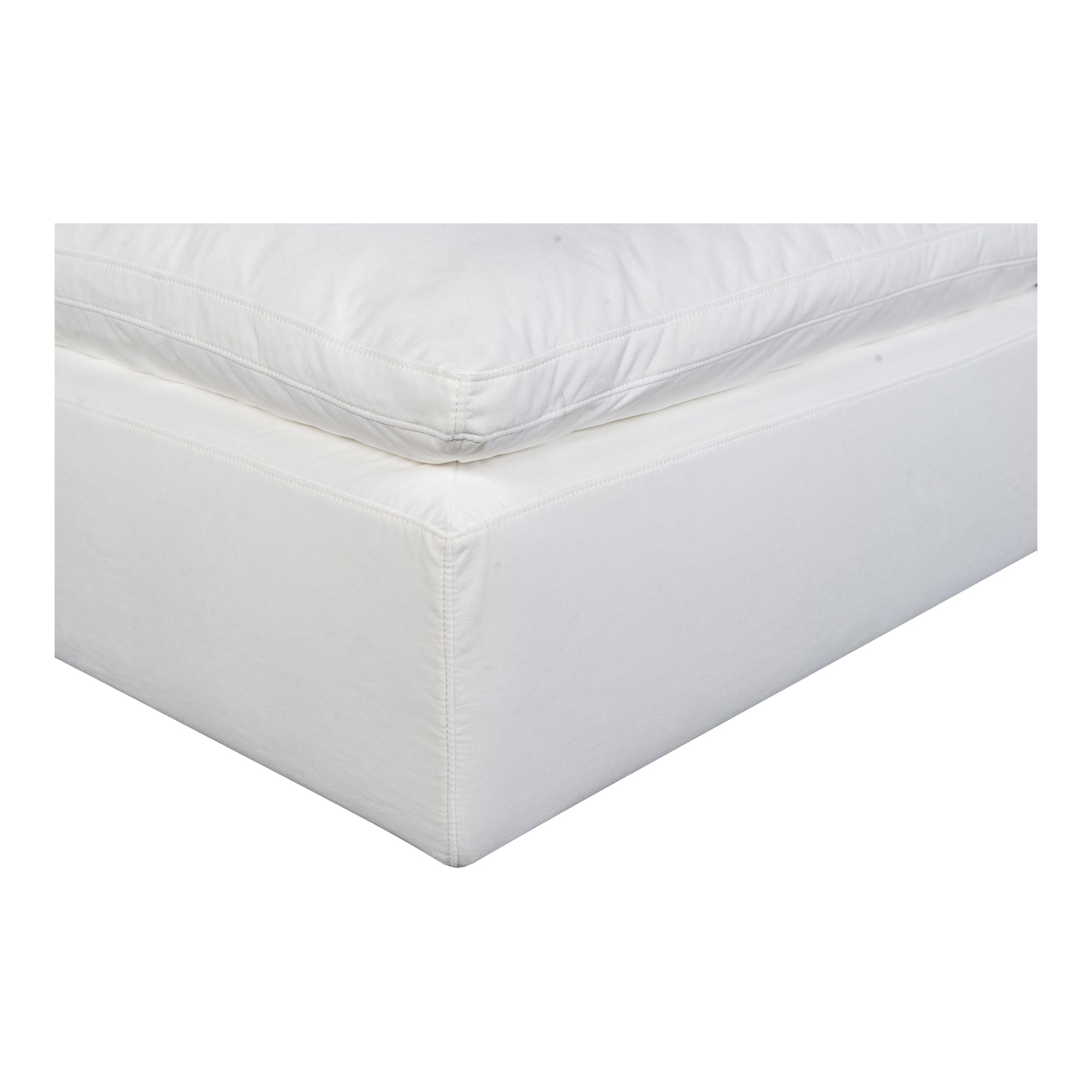 Moes Terra Condo Ottoman Cream White YJ-1014-05