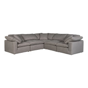 Moes Terra Condo Classic L-Shaped Modular Sectional Light Grey YJ-1017-29
