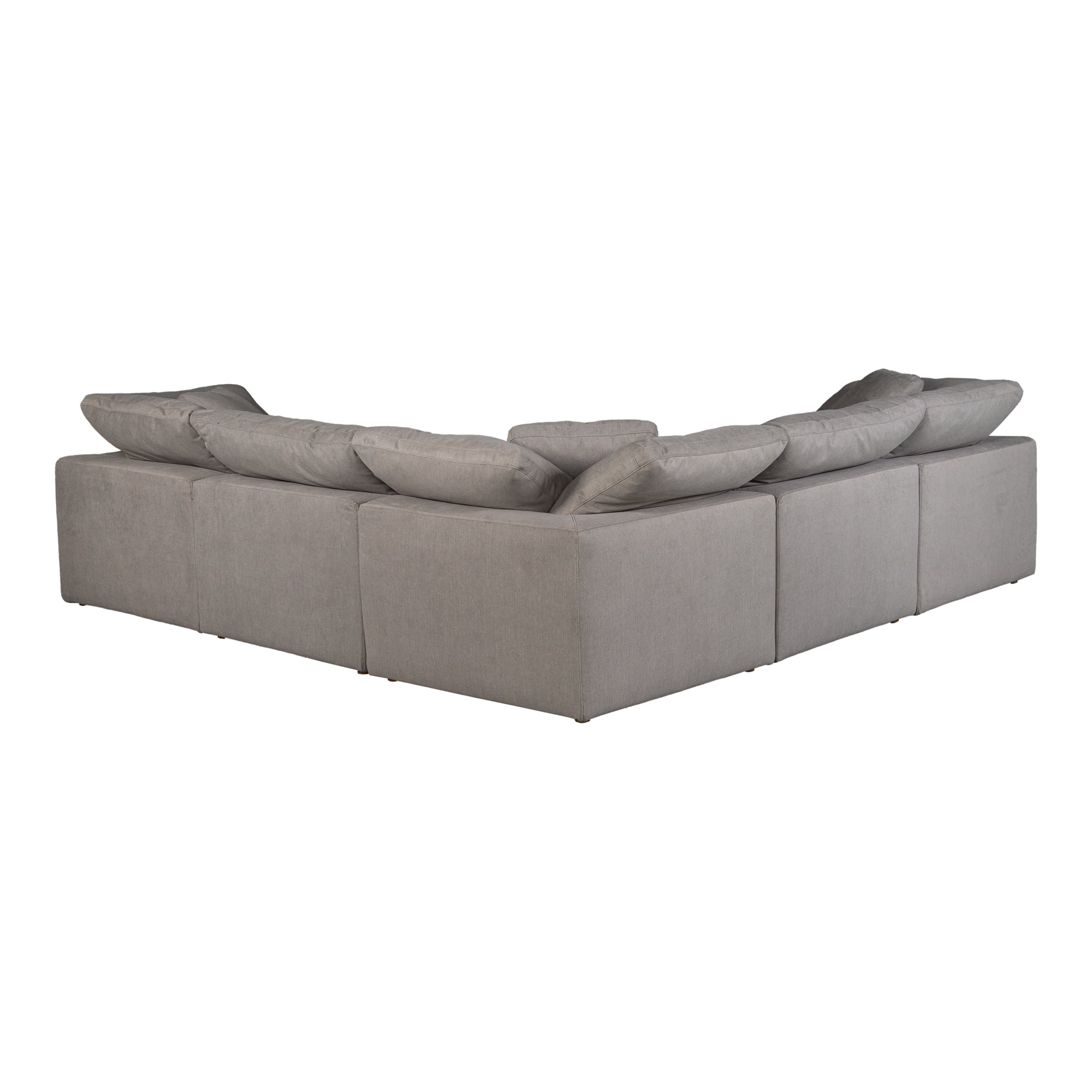 Moes Terra Condo Classic L-Shaped Modular Sectional Light Grey YJ-1017-29