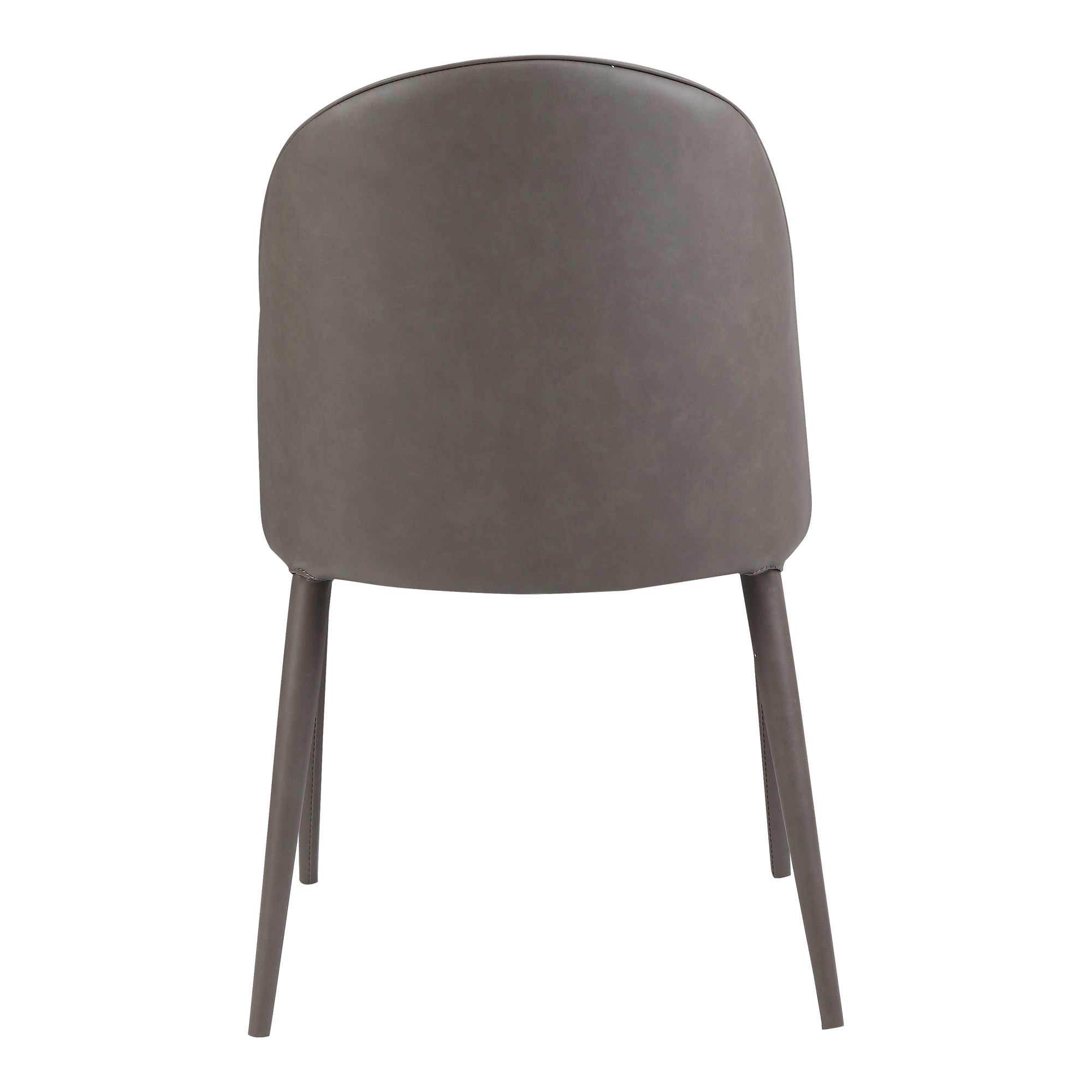 Moes Burton Dining Chair Grey Vegan Leather - Set Of Two YM-1002-26