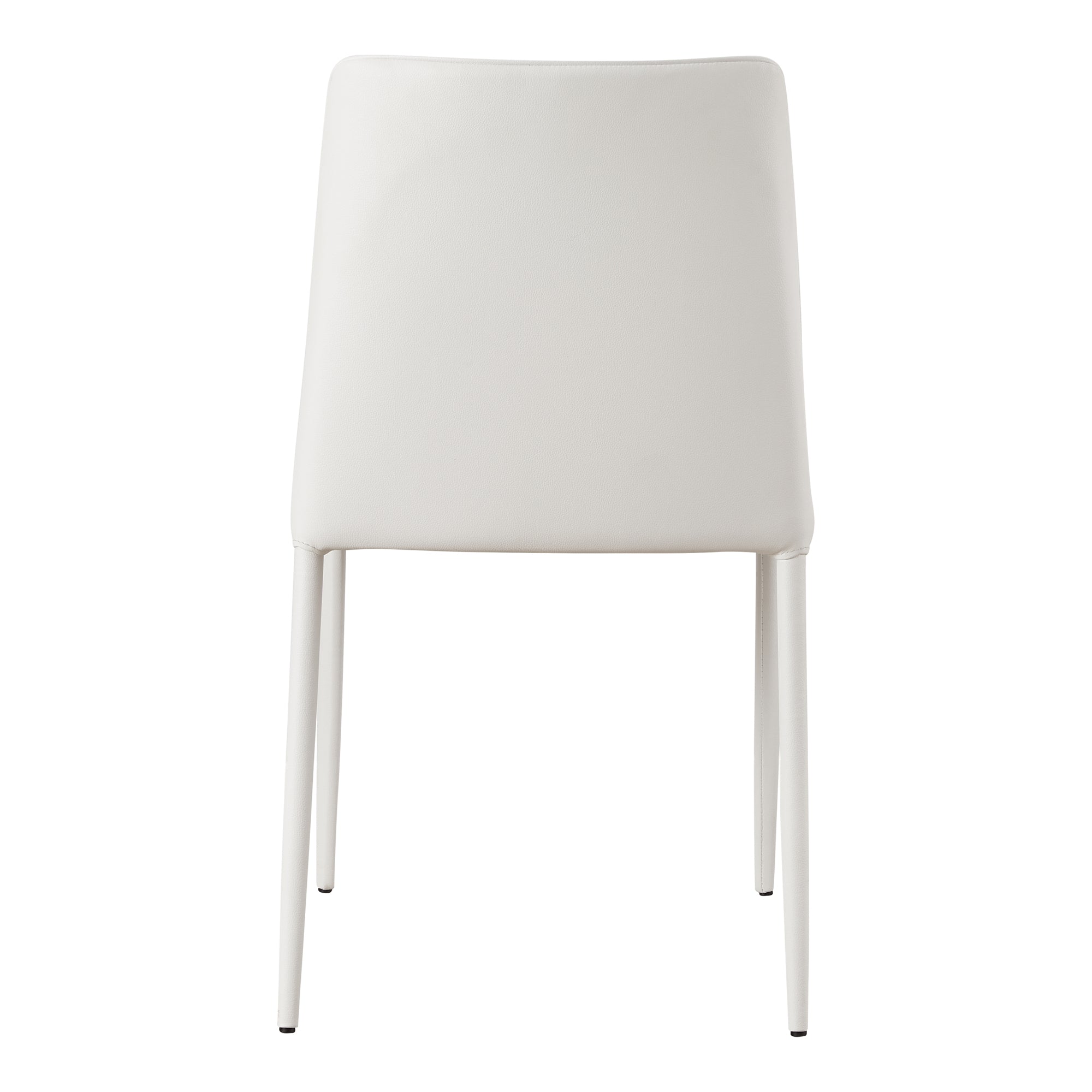 Moes Nora Dining Chair White Vegan Leather - Set Of Two YM-1004-18