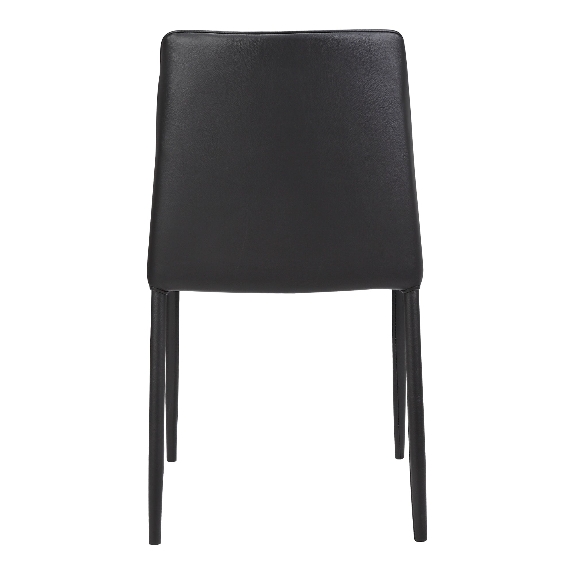 Moes Nora Dining Chair Black Vegan Leather - Set Of Two YM-1004-29