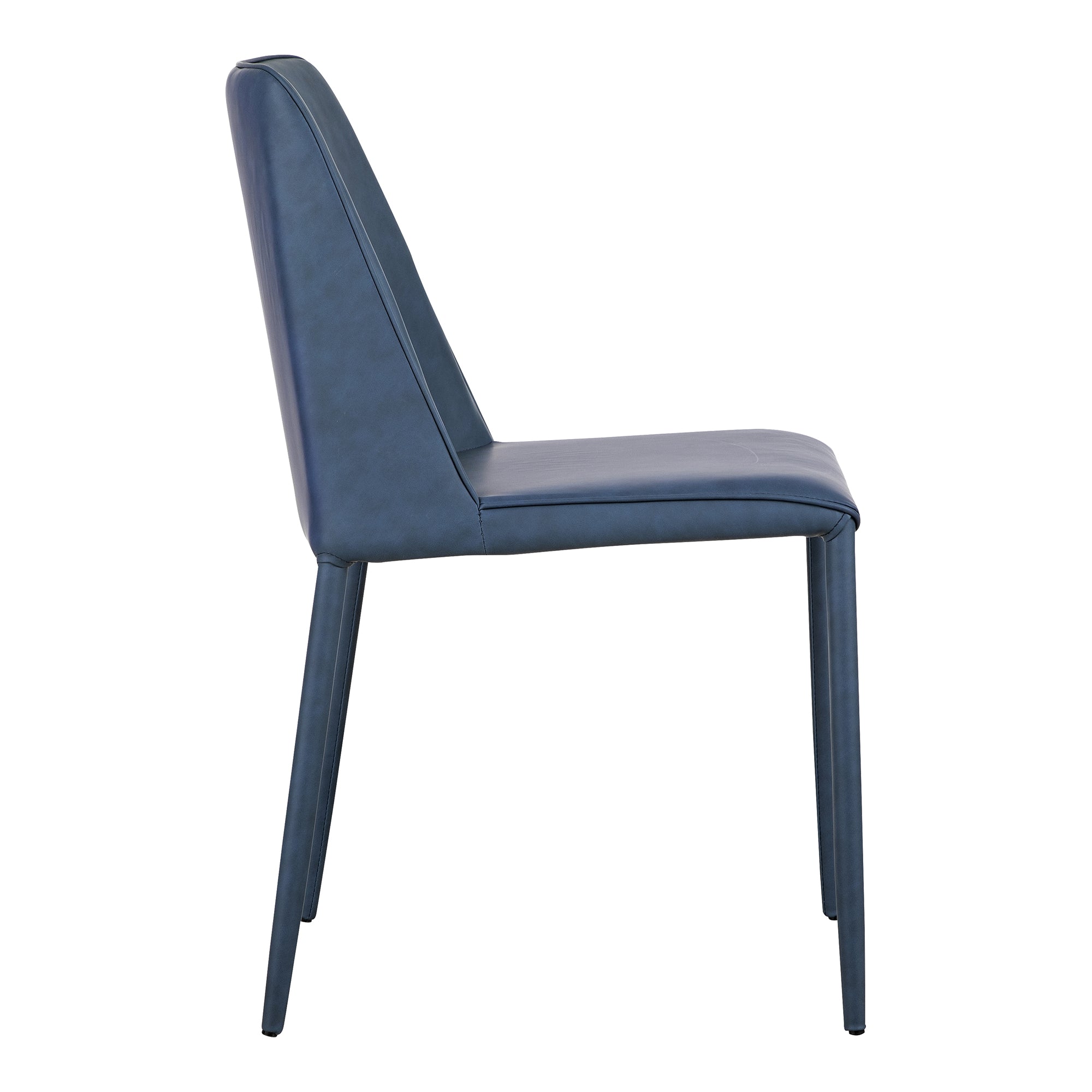 Moes Nora Dining Chair Ocean Cavern Grey Vegan Leather - Set Of Two YM-1004-41