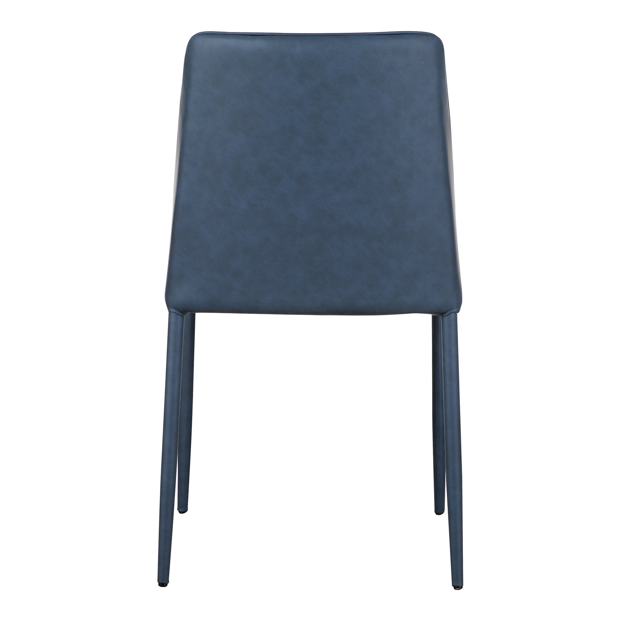 Moes Nora Dining Chair Ocean Cavern Grey Vegan Leather - Set Of Two YM-1004-41
