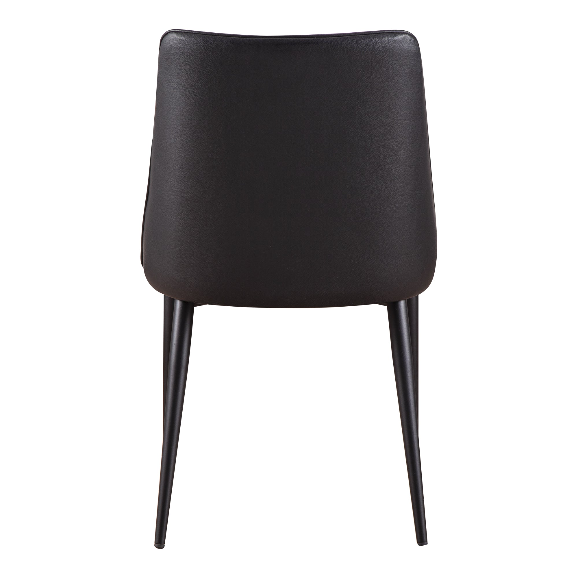 Moes Lula Dining Chair Black Vegan Leather - Set Of Two YM-1006-02
