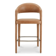 Moes Martens Bar Stool Brown Leather YM-1011-03