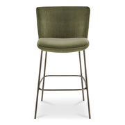 Moes Early Bar Stool Faux Green Mohair YM-1014-27