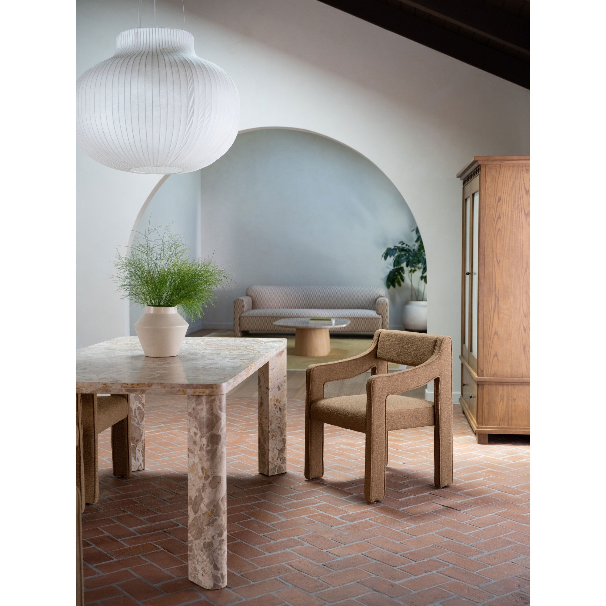 Moes Elise Dining Chair Ochre YM-1027-20