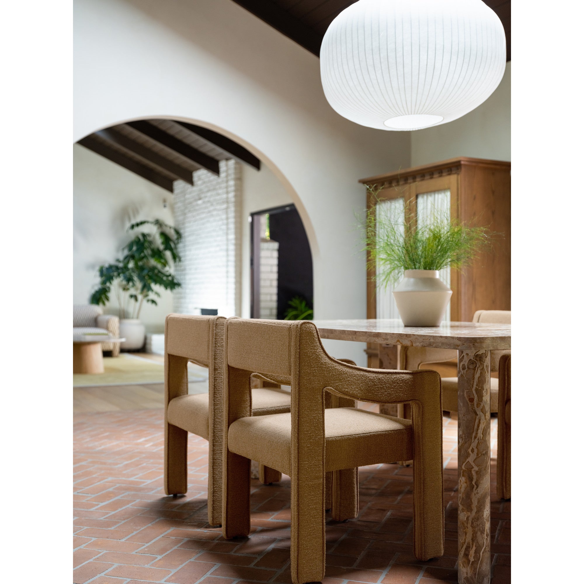 Moes Elise Dining Chair Ochre YM-1027-20