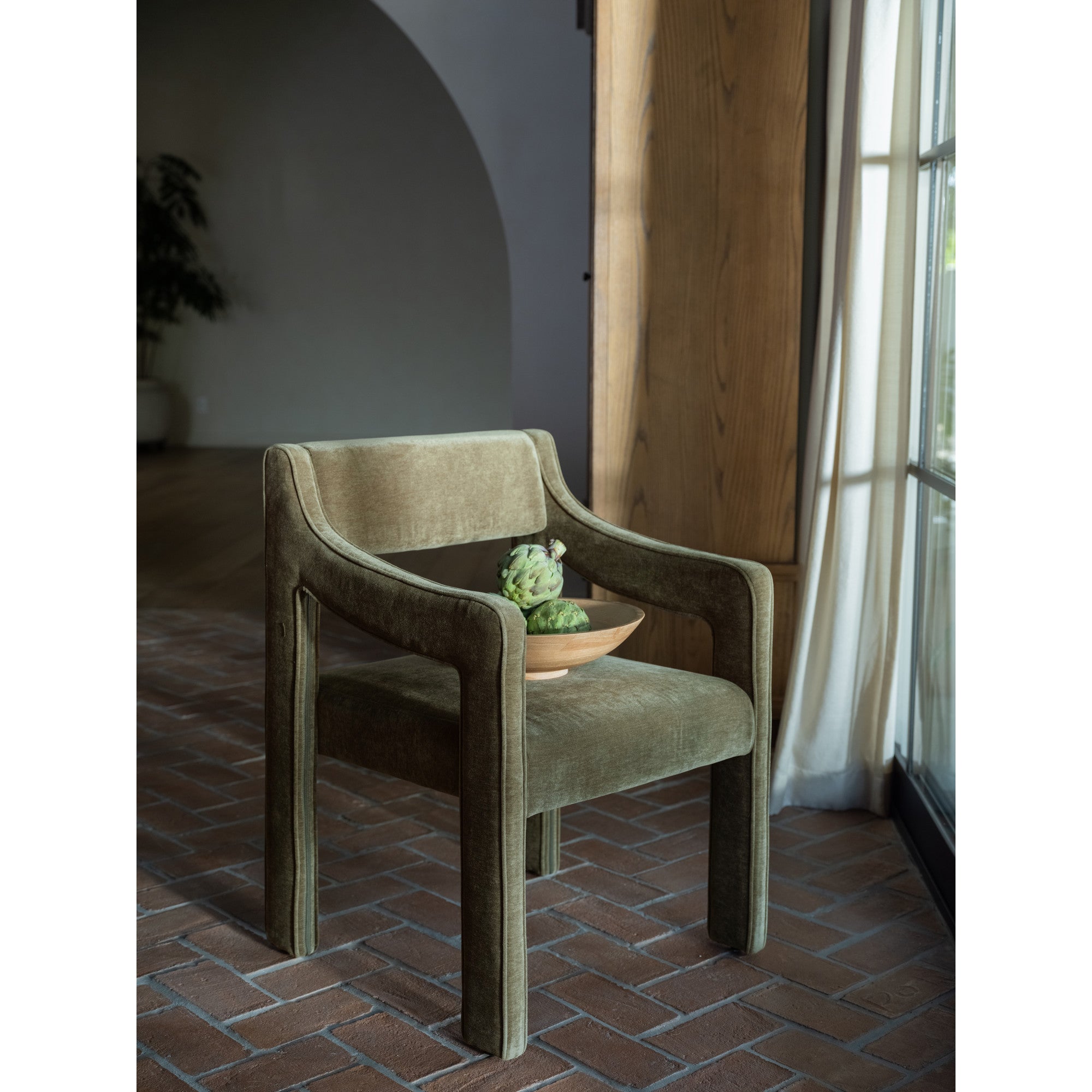Moes Elise Dining Chair Cedar Green YM-1027-27