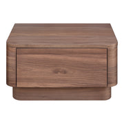 Moes Round Off Small Nightstand Walnut YR-1001-03