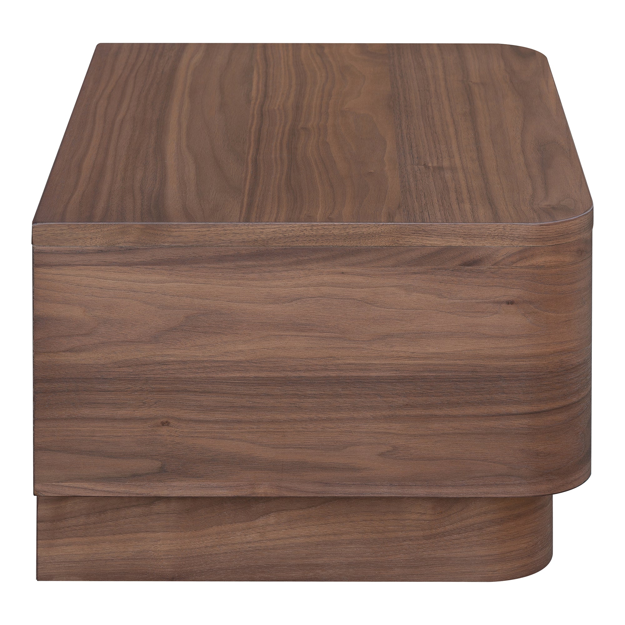 Moes Round Off Small Nightstand Walnut YR-1001-03
