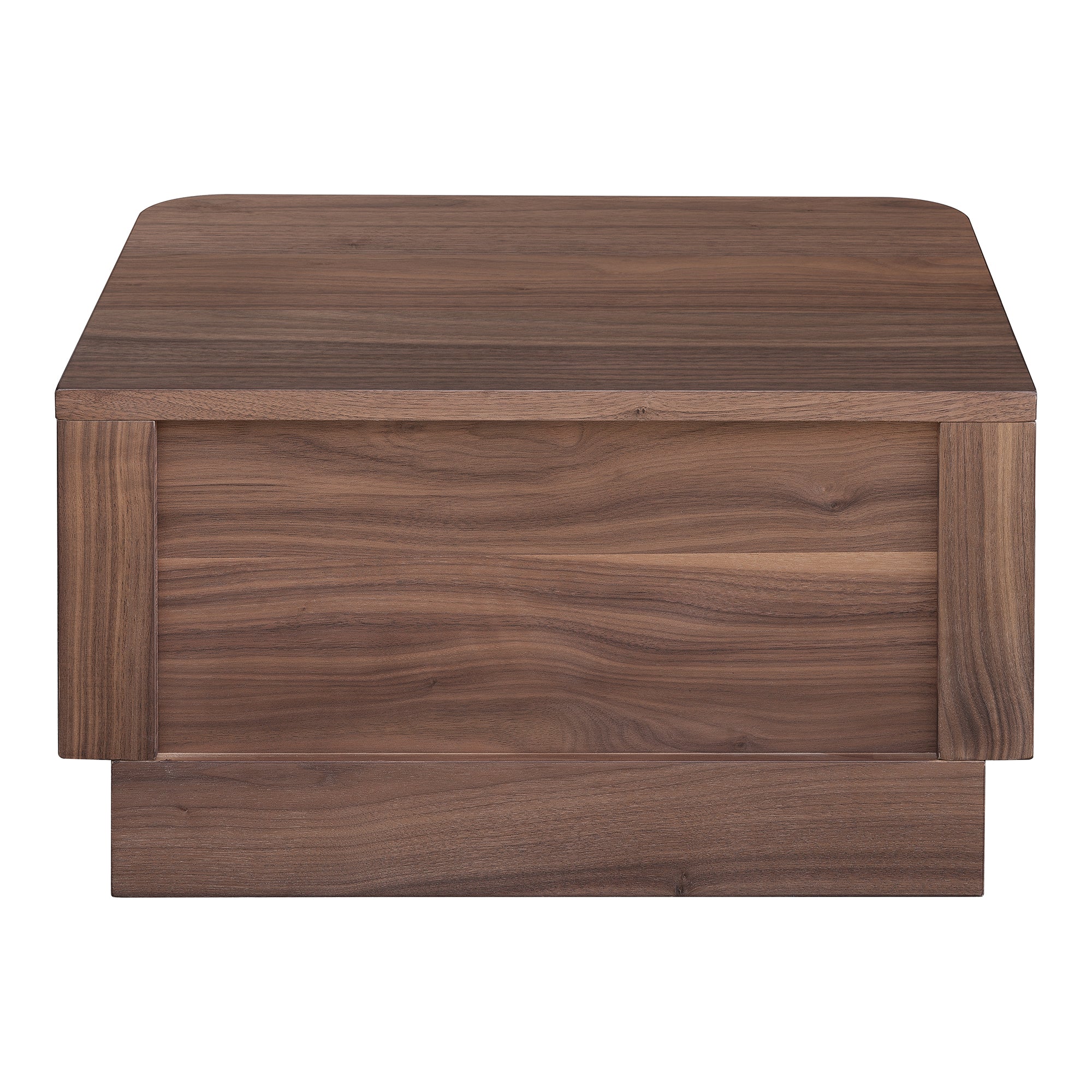 Moes Round Off Small Nightstand Walnut YR-1001-03