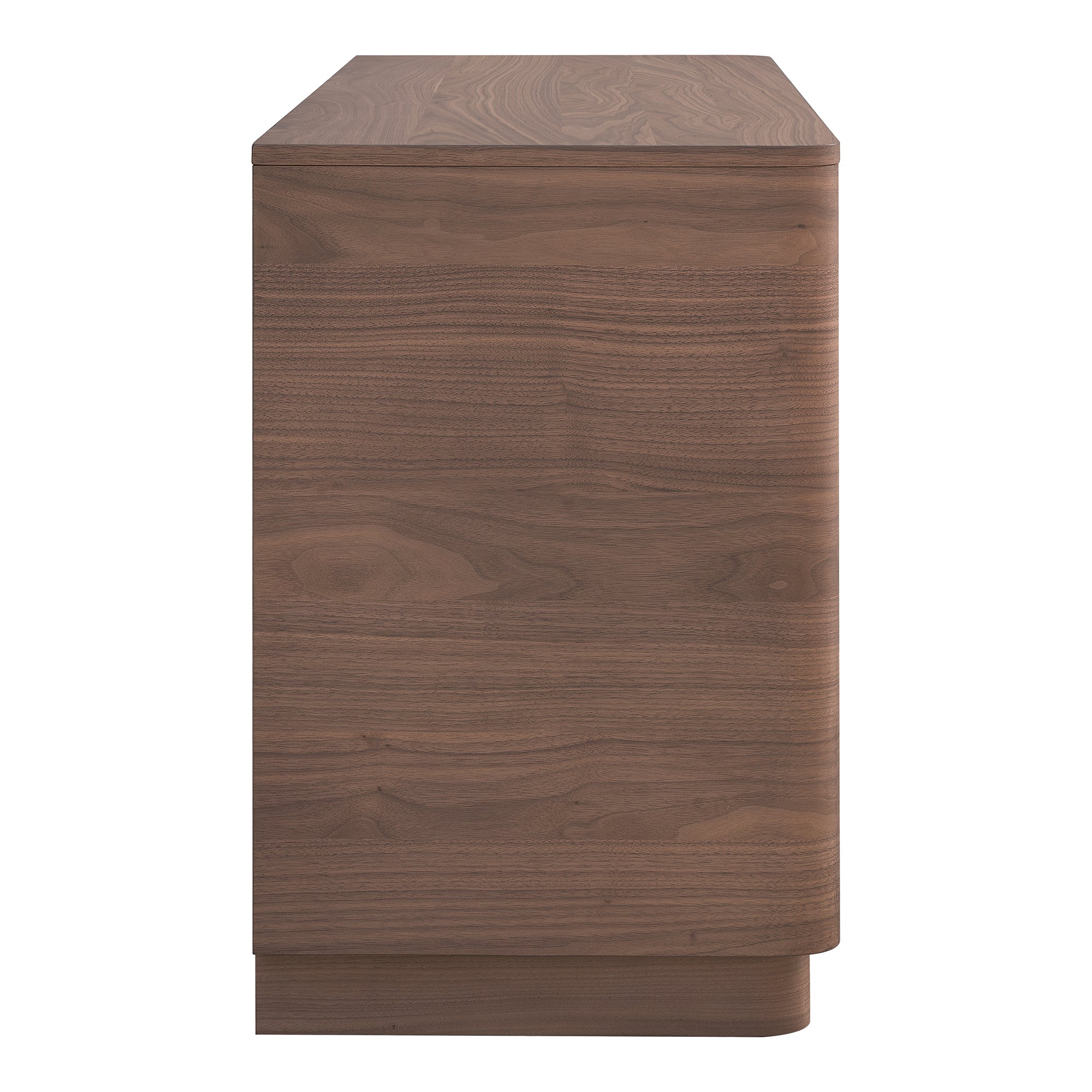 Moes Round Off Dresser Walnut Brown YR-1003-03
