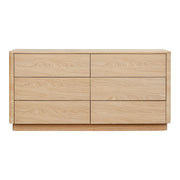 Moes Round Off Dresser Light Oak Brown YR-1003-21