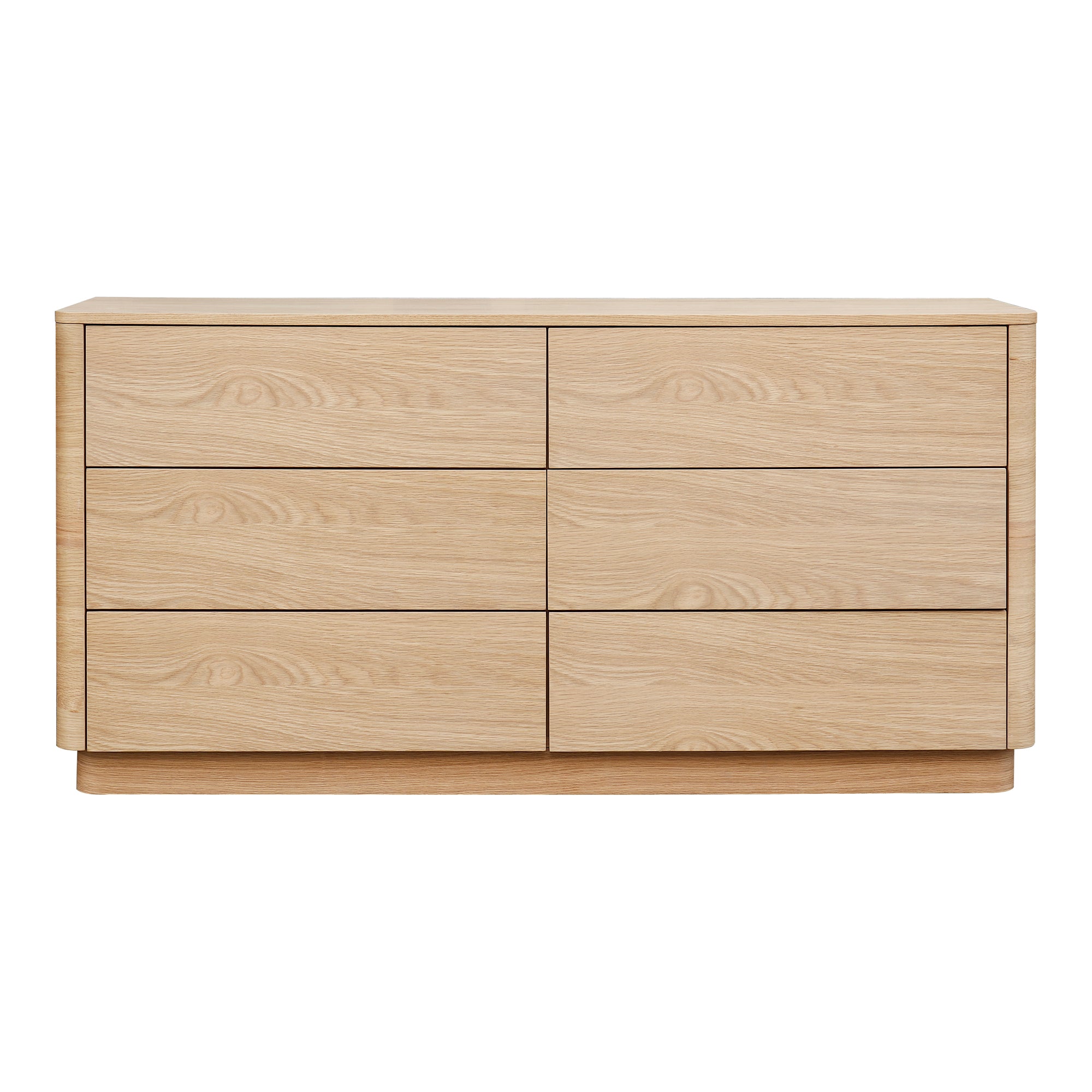 Moes Round Off Dresser Light Oak Brown YR-1003-21