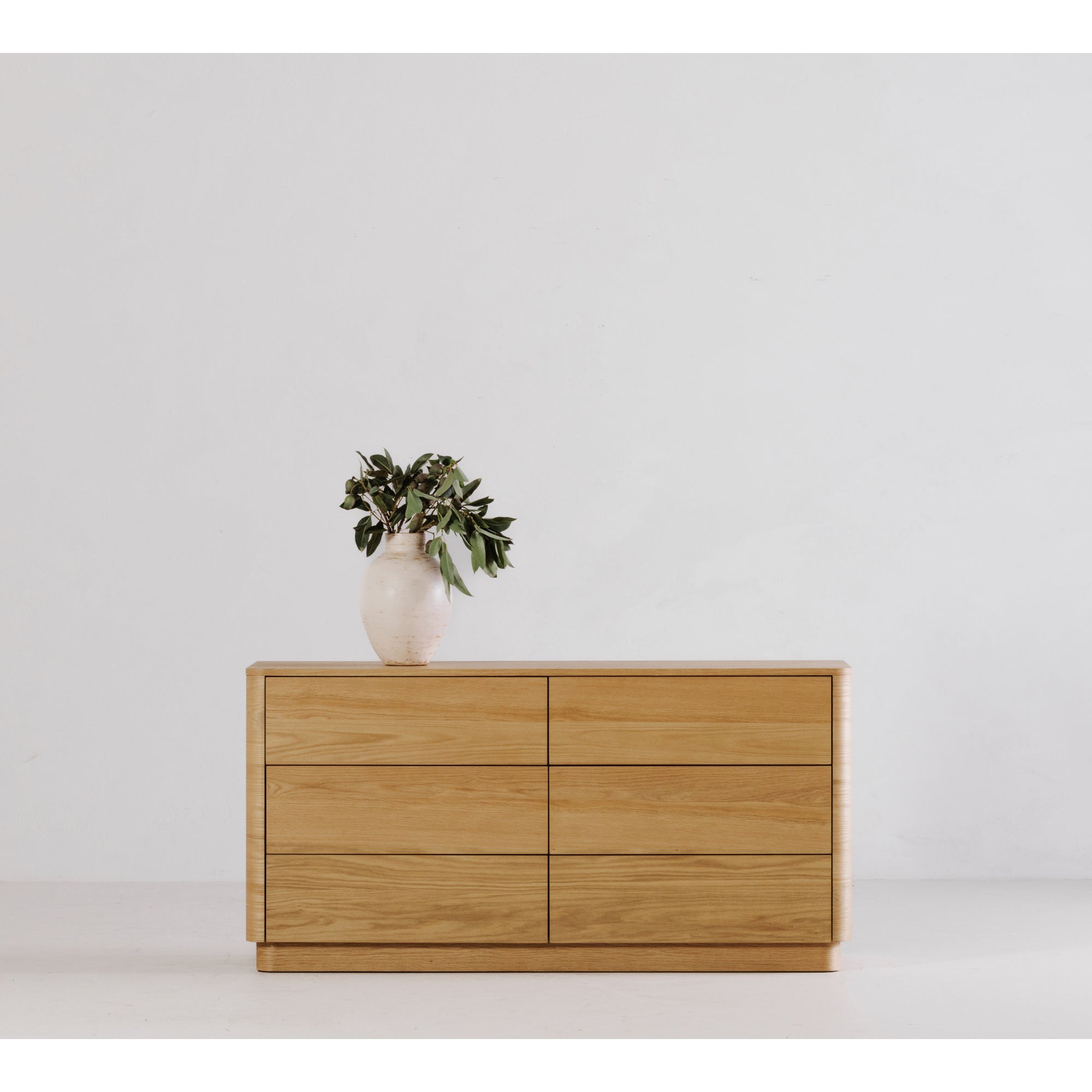 Moes Round Off Dresser Light Oak Brown YR-1003-21
