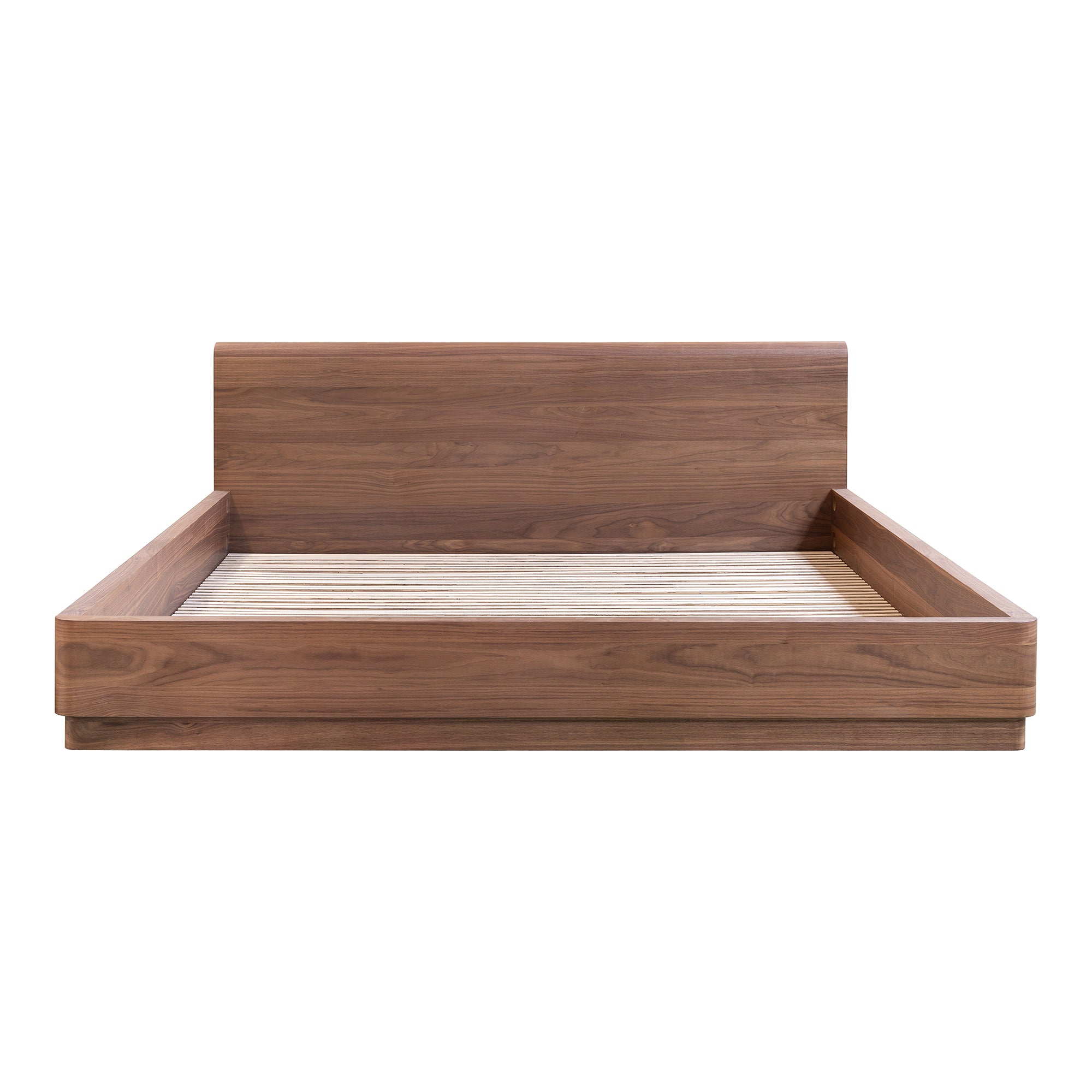 Moes Round Off Queen Bed Walnut Brown YR-1005-03-0