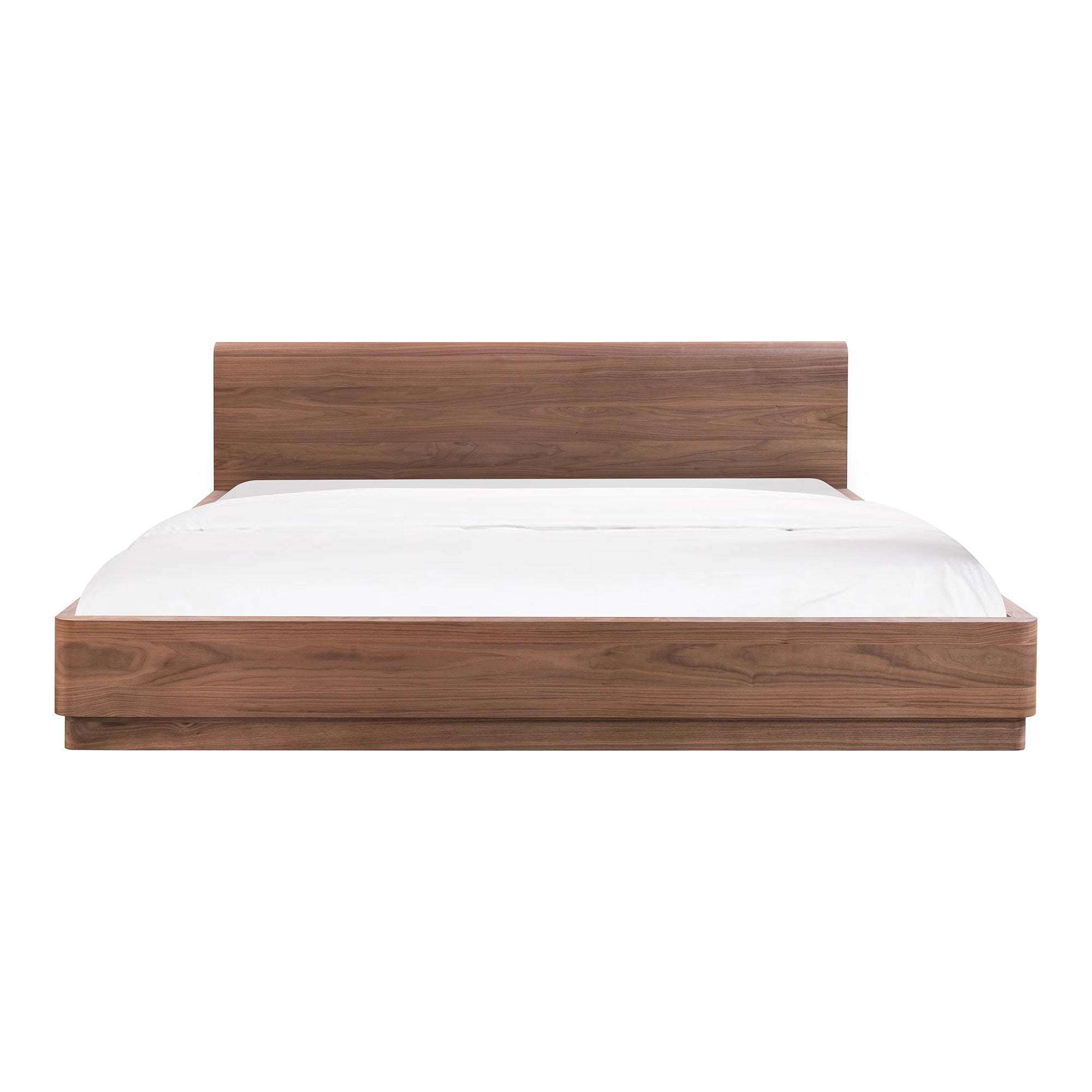 Moes Round Off Queen Bed Walnut Brown YR-1005-03-0