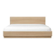 Moes Round Off King Bed Light Oak Brown YR-1006-21-0