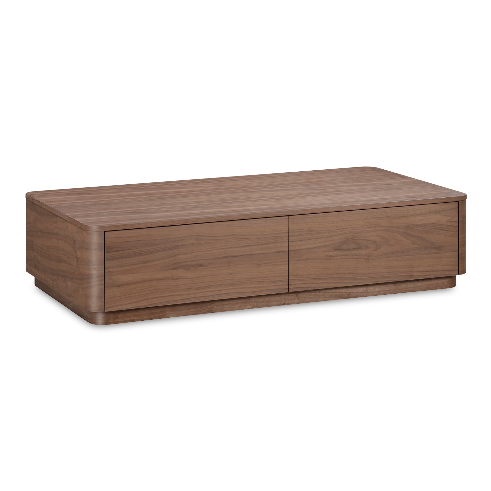 Moes Round Off Coffee Table Walnut Brown YR-1007-03