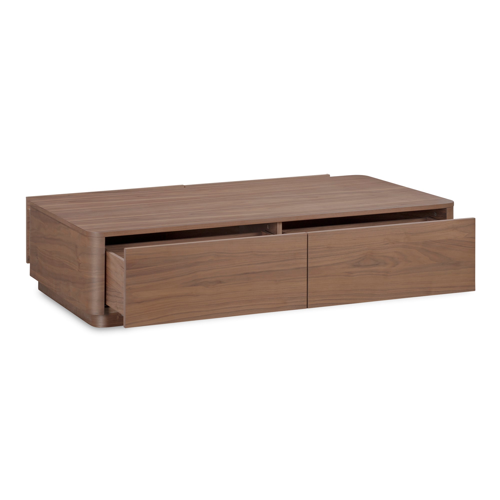 Moes Round Off Coffee Table Walnut Brown YR-1007-03