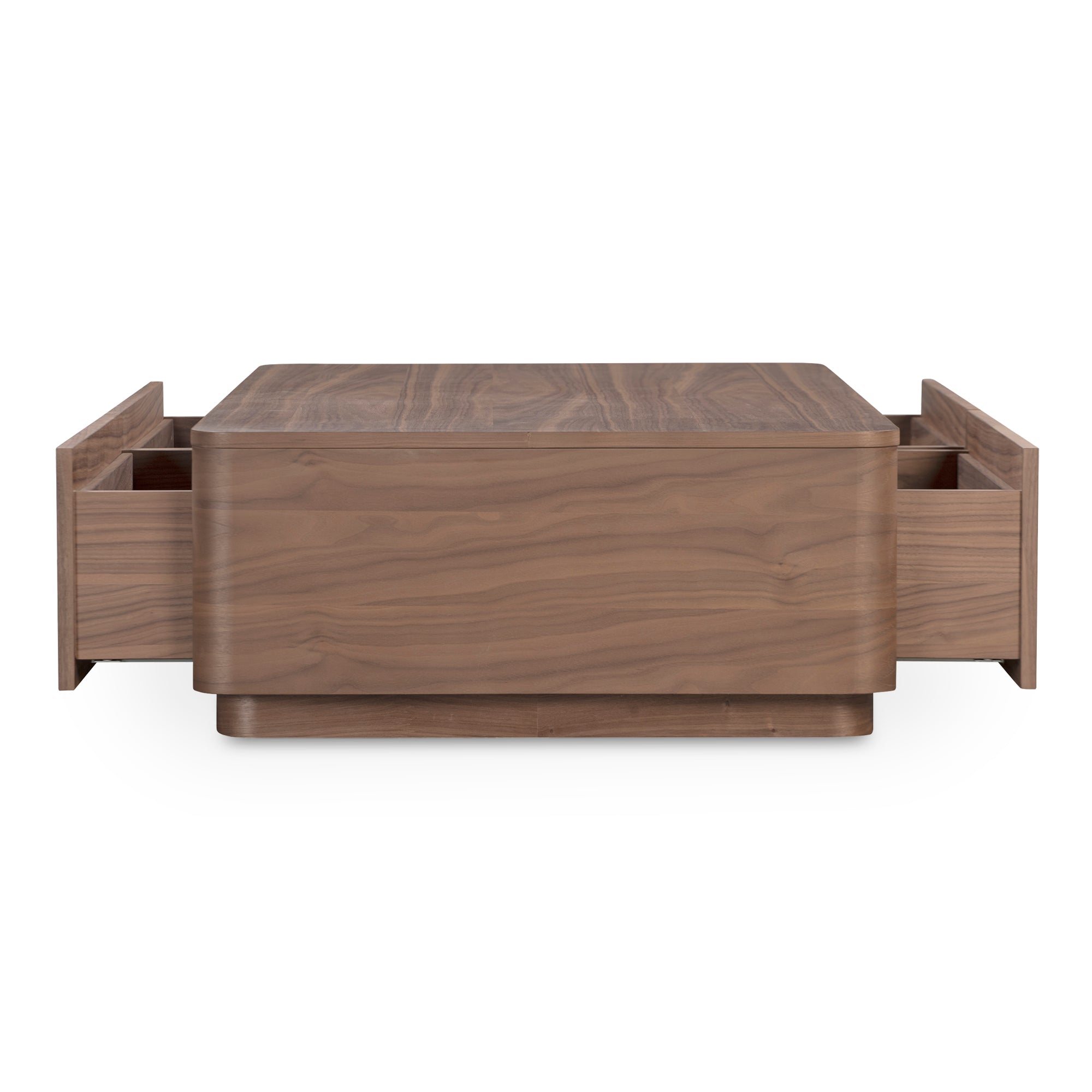 Moes Round Off Coffee Table Walnut Brown YR-1007-03
