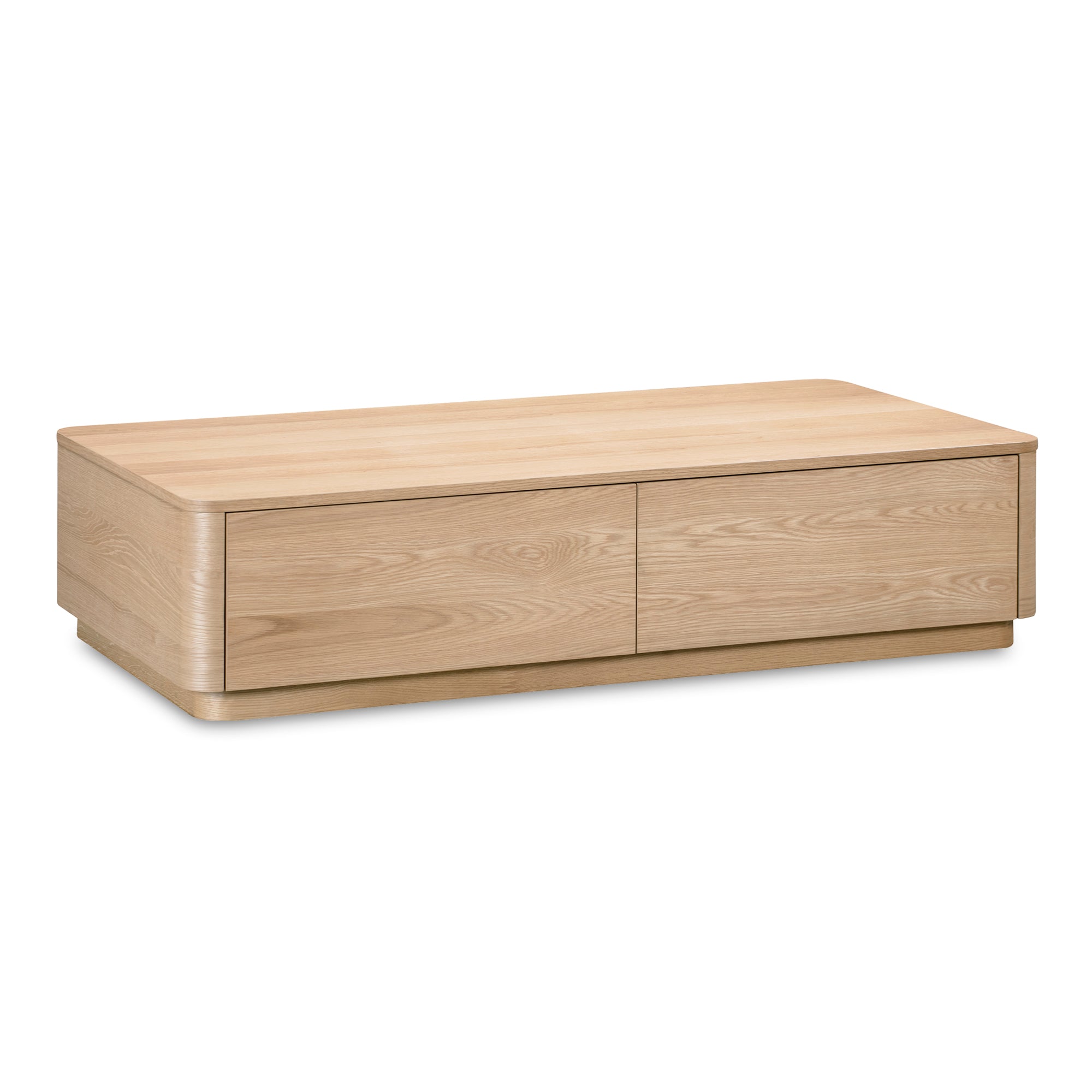 Moes Round Off Coffee Table Natural Oak YR-1007-24
