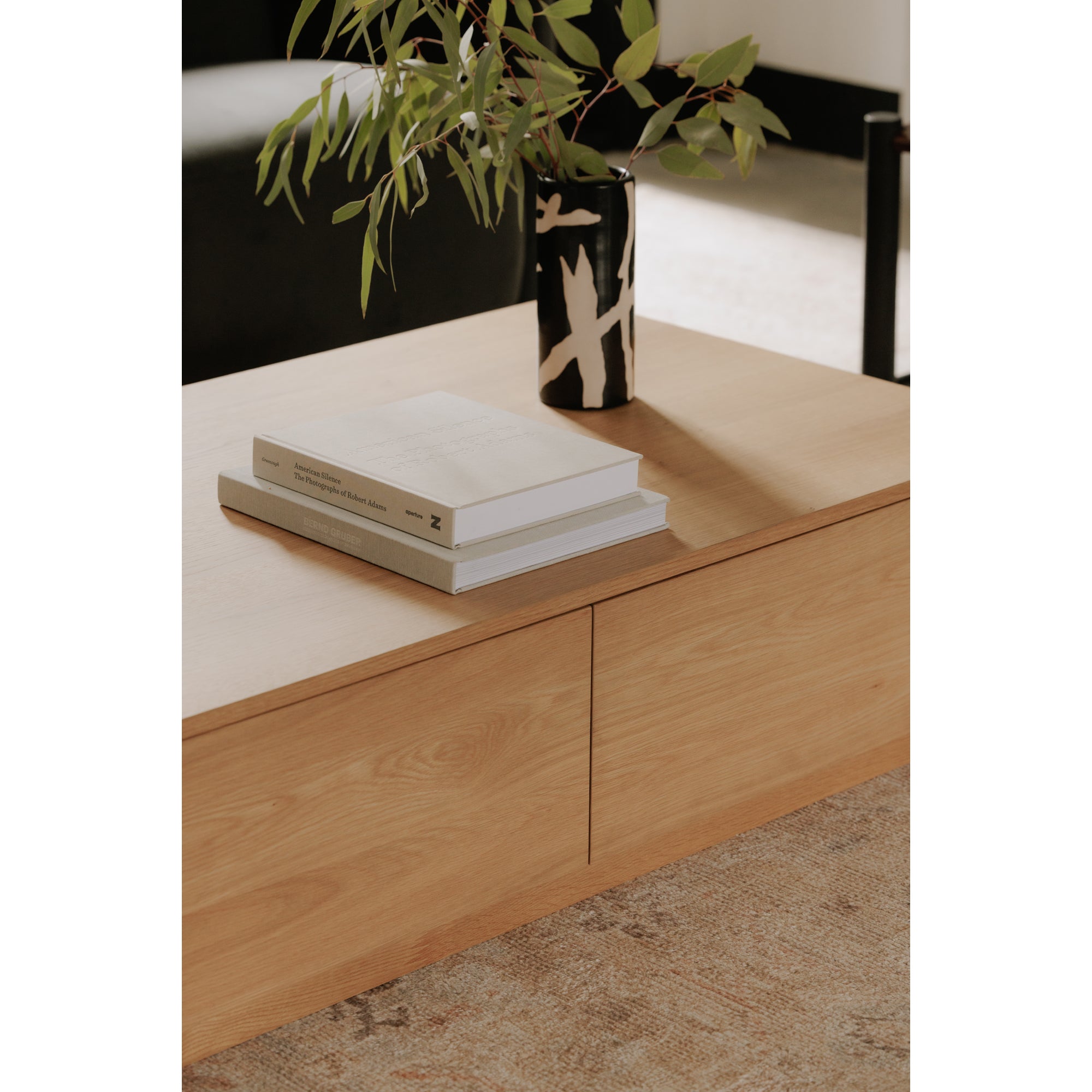 Moes Round Off Coffee Table Natural Oak YR-1007-24