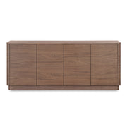 Moes Round Off Sideboard Walnut Brown YR-1008-03