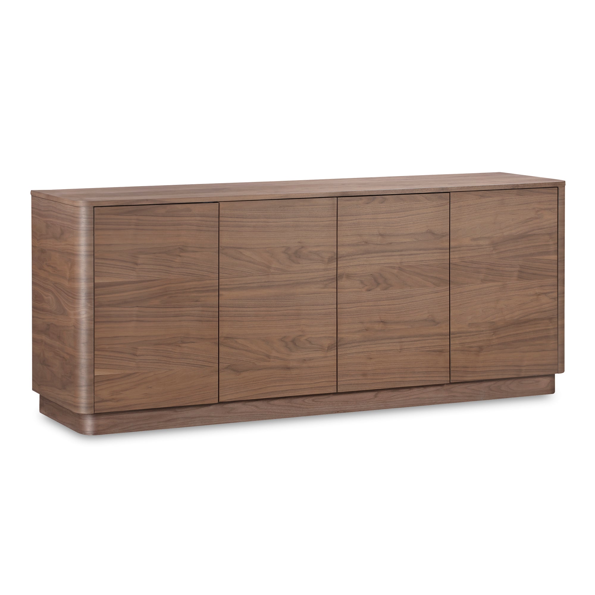 Moes Round Off Sideboard Walnut Brown YR-1008-03